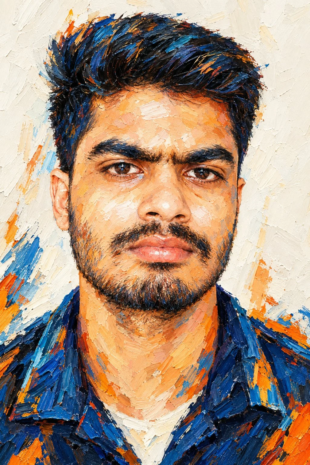 Non solo un ritratto… questo è il tuo volto, rinato in puro colore e texture. 🎨🔥