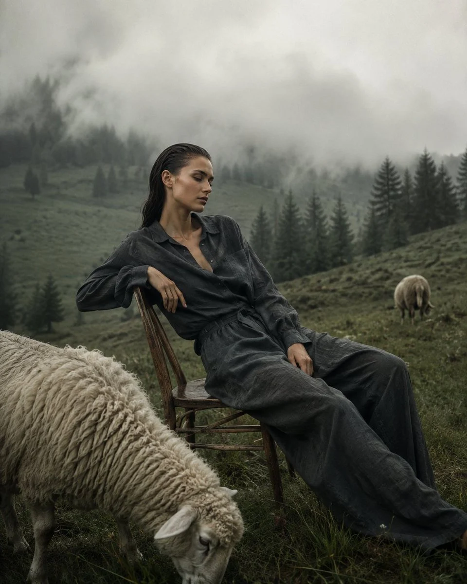 Where the world slows down, the soul finally breathes. 🌫️🐑🌿