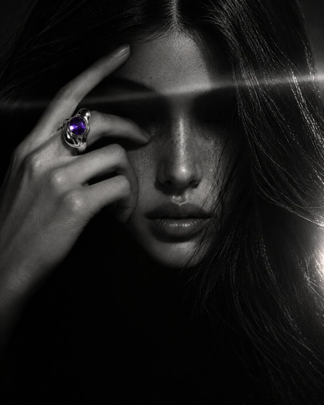 Une touche de violet, un monde de mystère. 💜🖤